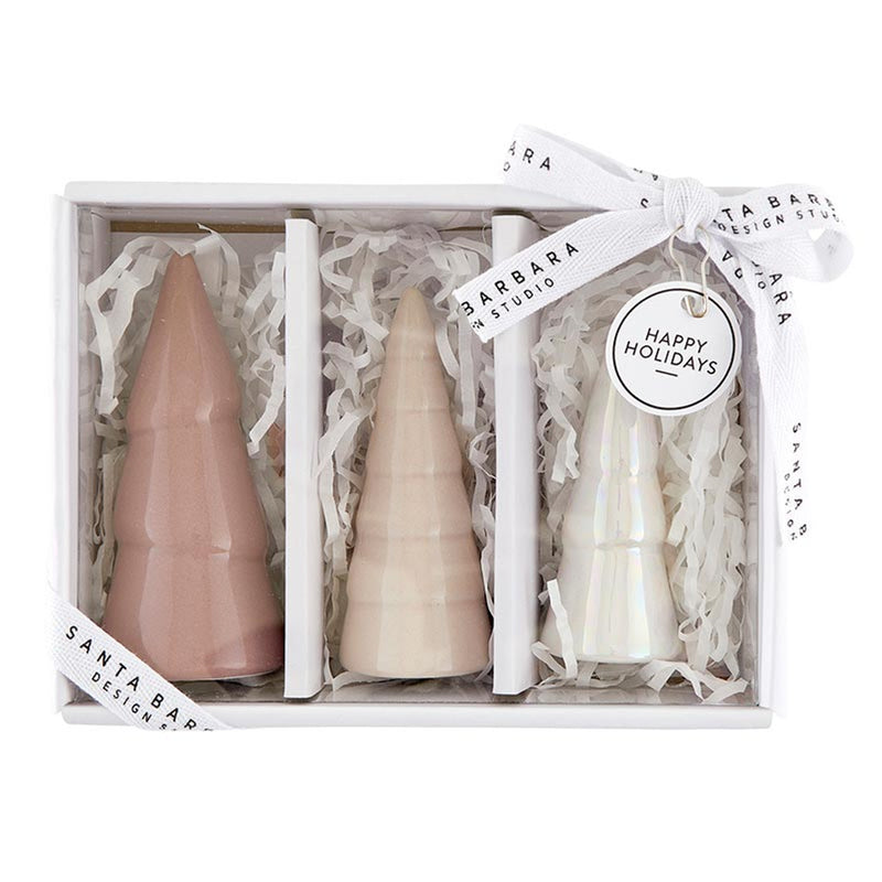 Creative Brands CeramicTreeSet-Blush/setof3