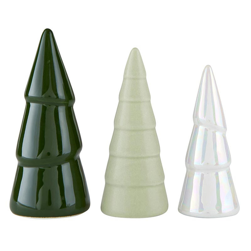 Creative Brands CeramicTreeSet-Green/Setof3