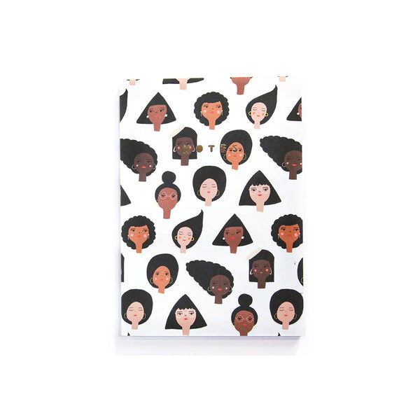 Carolyn Suzuki Studio Geometric Girls - A6 Notebook