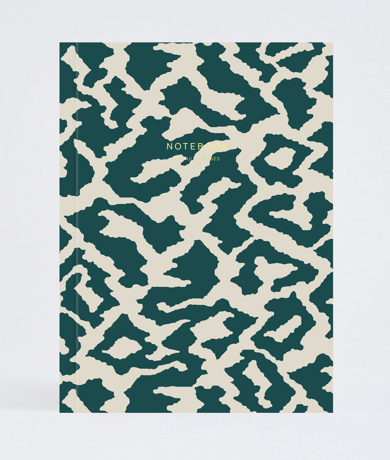 The Wrap Dark Green Weave Layflat Notebook