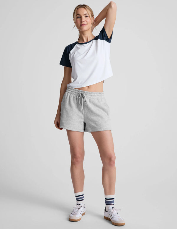 Beyond Yoga Luxefleece 3.5" Sweat Short Light Heather Gray