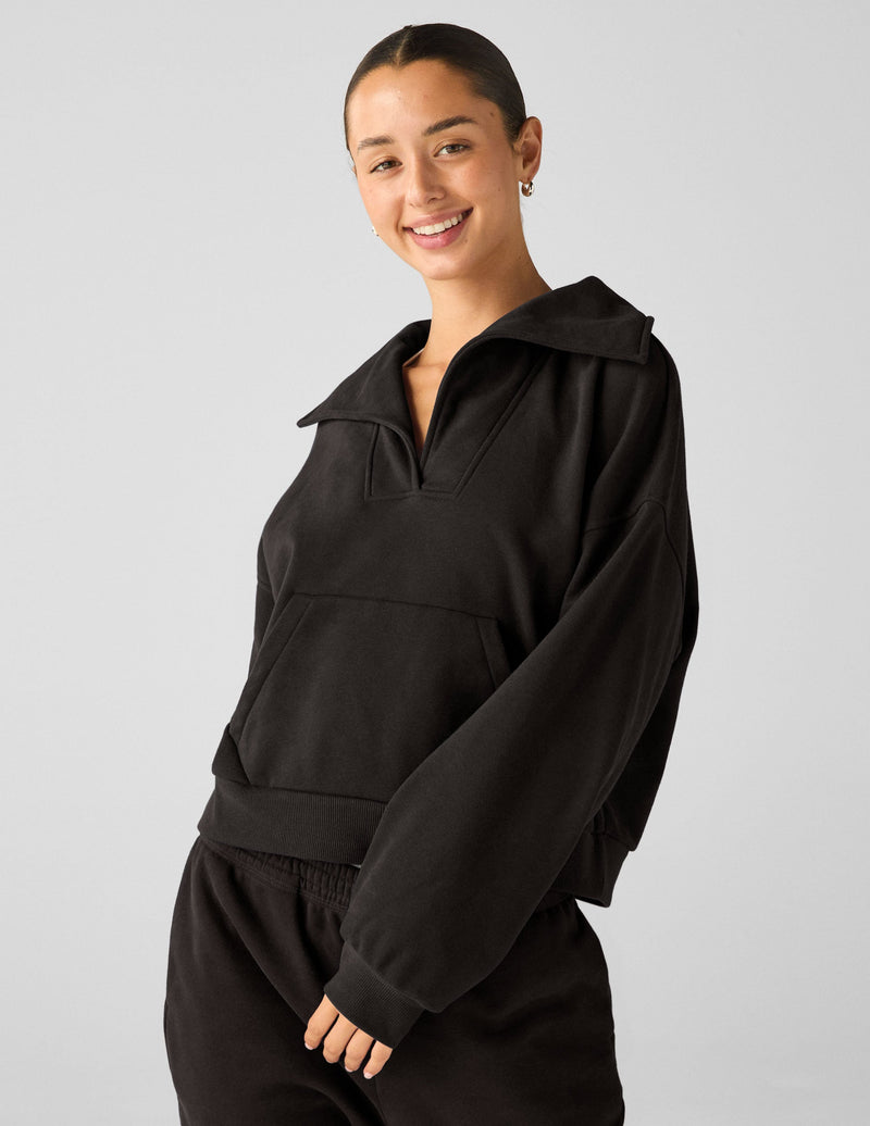 Beyond Yoga Street Smart Pullover Black