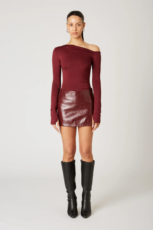 NIA Cleo Top Oxblood