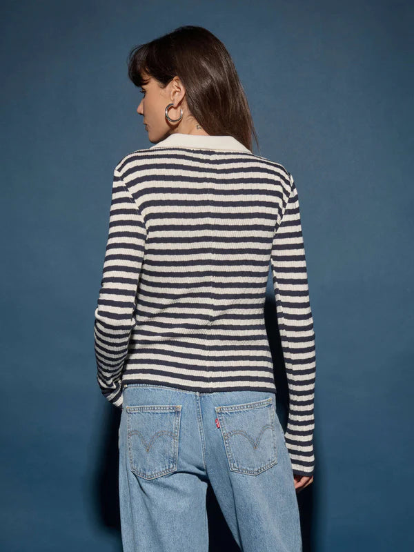 Nation Ltd Ami Henley Pointelle Stripe