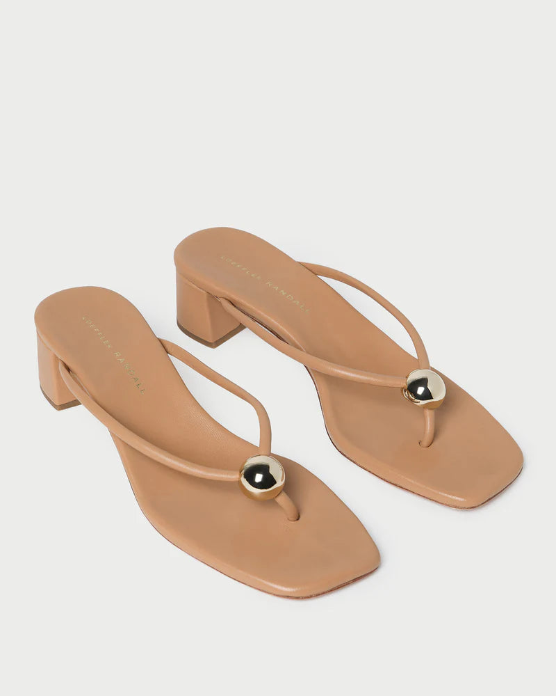 Loeffler Randall Odessa Heeled Mule W/ Hardware Dune