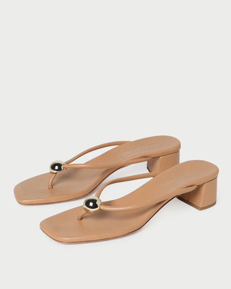 Loeffler Randall Odessa Heeled Mule W/ Hardware Dune