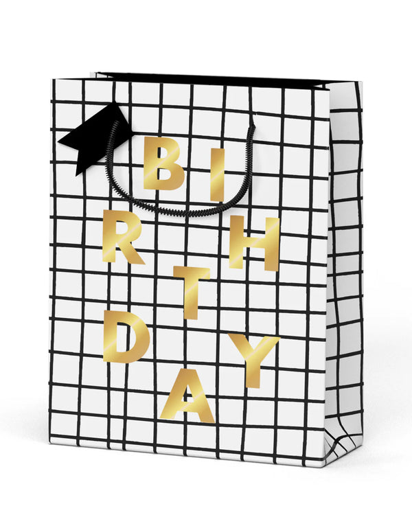 Ohh Deer Birthday Grid Gift Bag