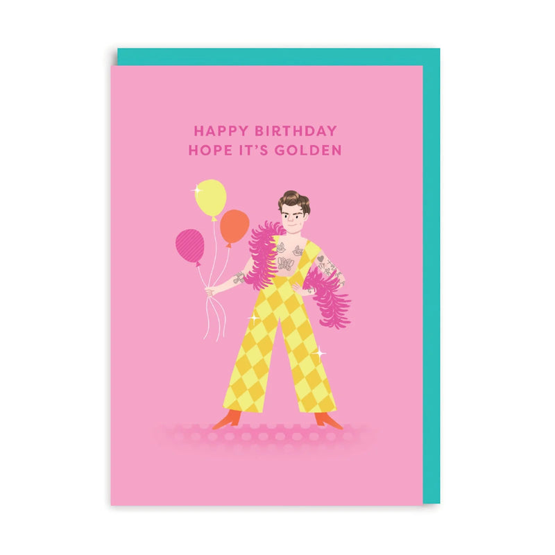 Ohh Deer Harry Styles Golden Birthday Card