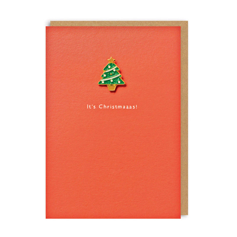 Ohh Deer It's Christmaaas! Enamel Pin Christmas Card