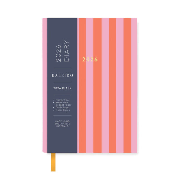 Ohh Deer 2026 Candy Stripe Diary (A6)