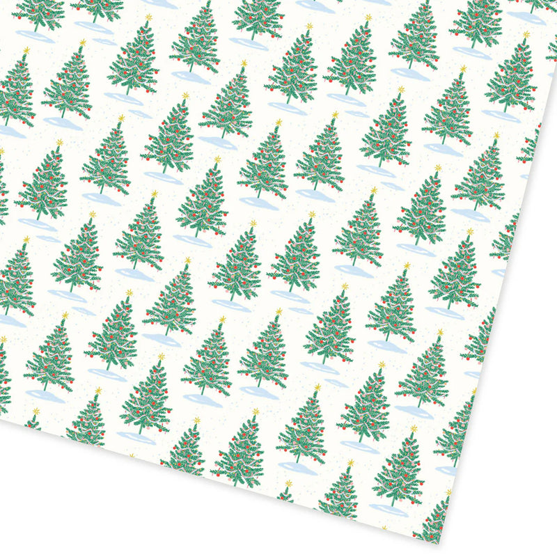 Ohh Deer Christmas Tree Repeat Roll Wrap