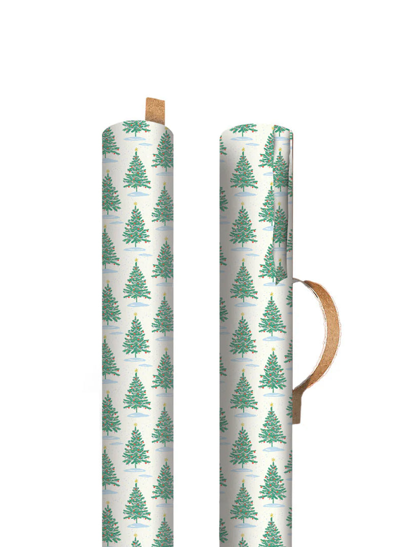 Ohh Deer Christmas Tree Repeat Roll Wrap
