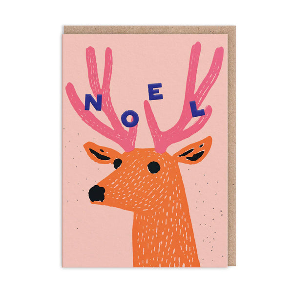 Ohh Deer Noel Reindeer Greeting Card