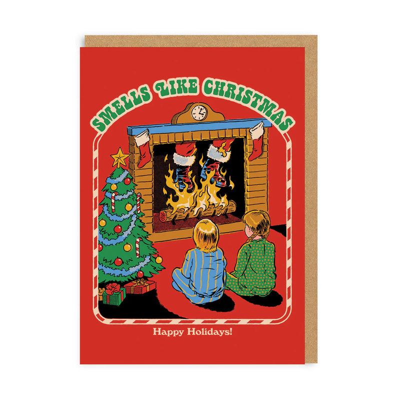 Ohh Deer Smells Like Christmas Greeting Card