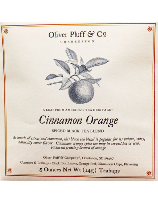 Oliver Pluff + Co Cinnamon Orange Spice Pkg - 6 Teabags