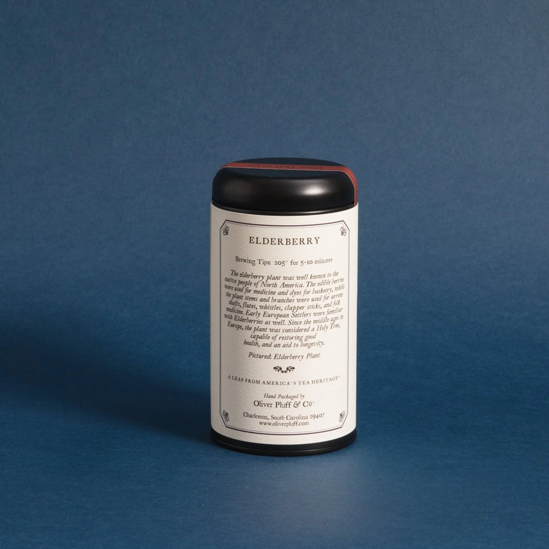 Oliver Pluff + Co Elderberry - 20 Teabags in Signature Tea Tin