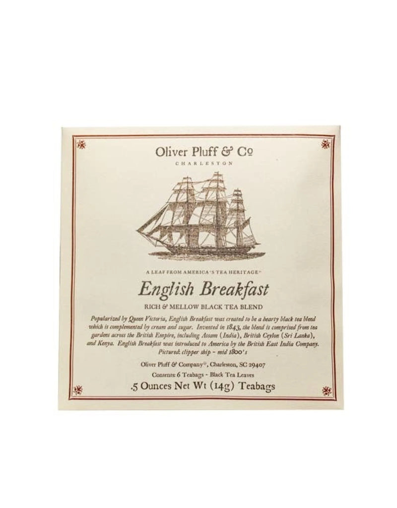 Oliver Pluff + Co English Breakfast Pkg - 6 Teabags