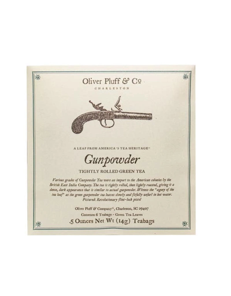 Oliver Pluff + Co Gunpowder Mint Pkg - 6 teabags