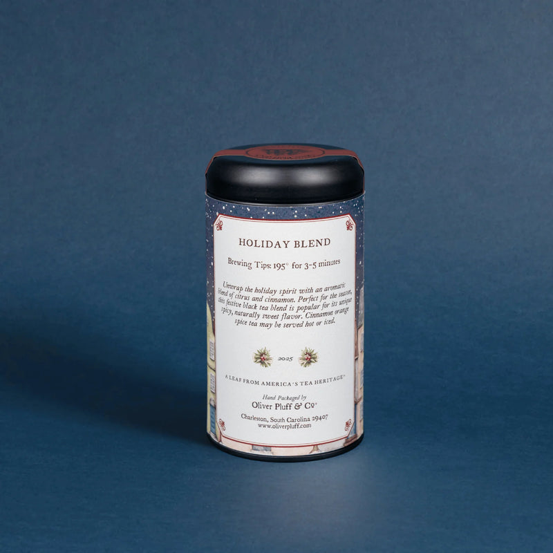 Oliver Pluff + Co Tea Tin - Holiday Blend Fine Tea - 20 Teabags