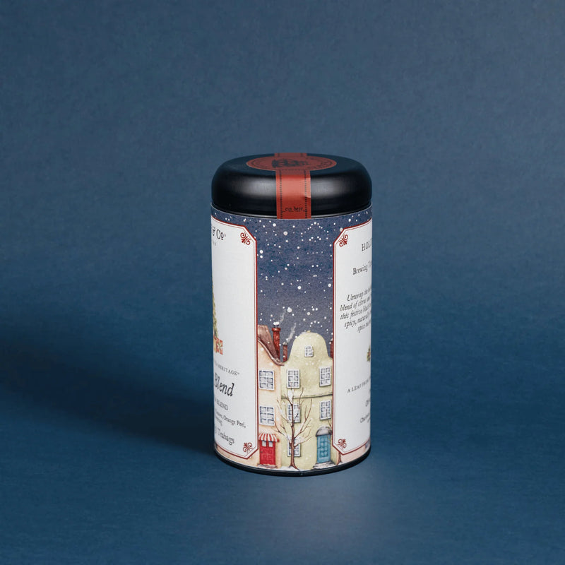 Oliver Pluff + Co Tea Tin - Holiday Blend Fine Tea - 20 Teabags