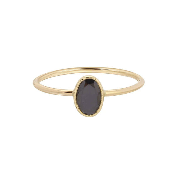Jennie Kwon Designs Oval Black Diamond Wisp Ring
