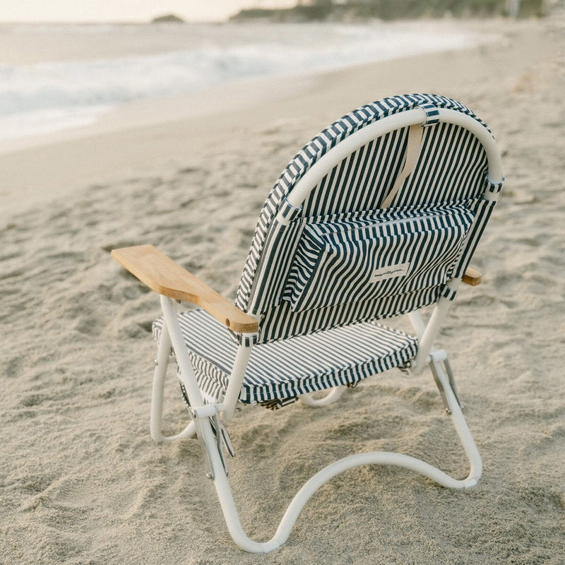 Business & Pleasure Pam Chair - Laurens Navy Stripe