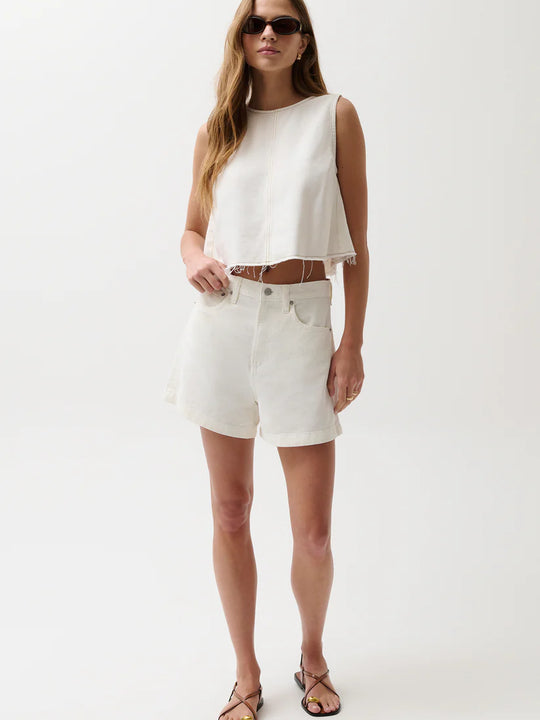 Pistola Kimora High Rise A-Line Short Egret