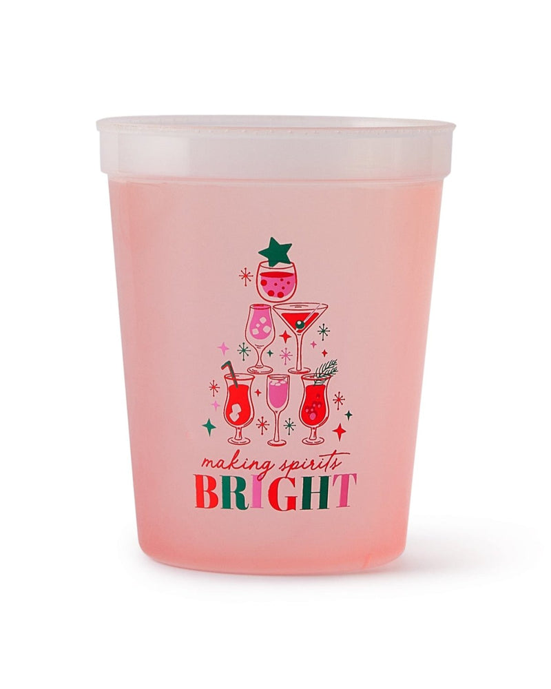 Packed Party Making Spirits Bright Color Changing Cup Stack