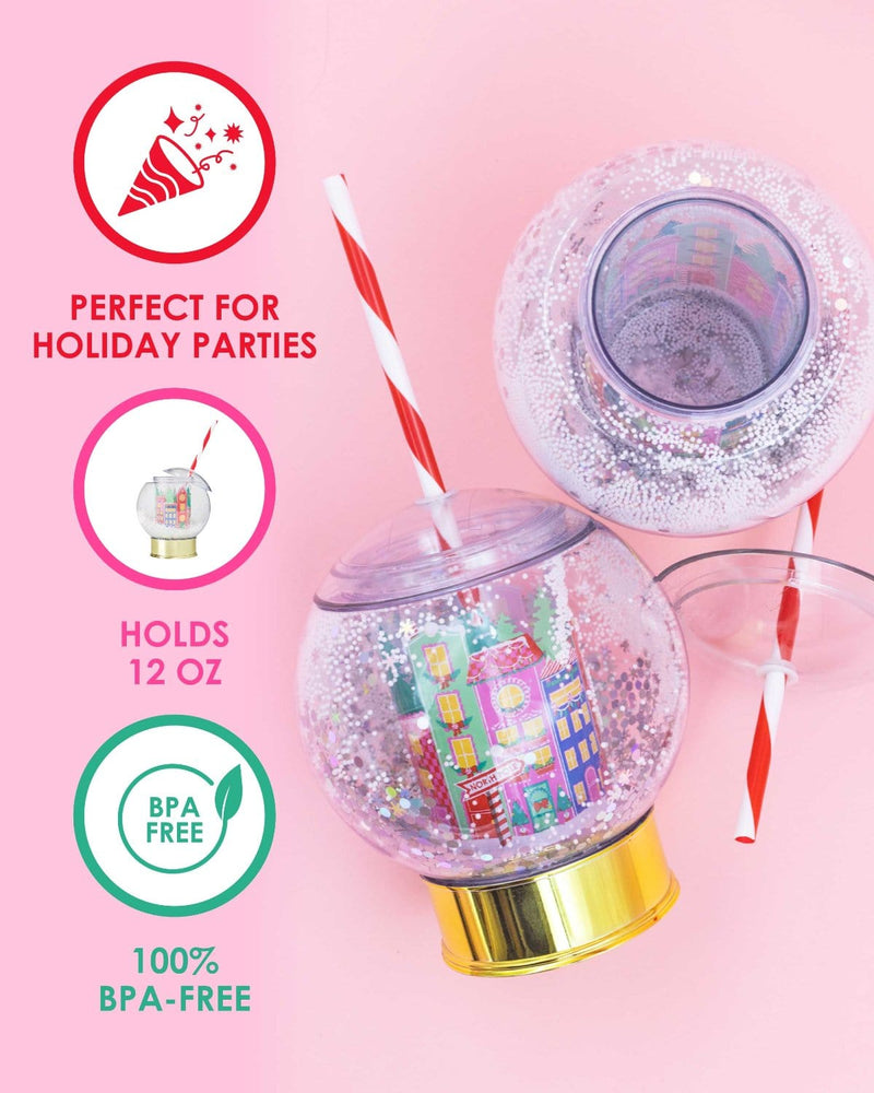 Packed Party Village Snow Globe Sipper