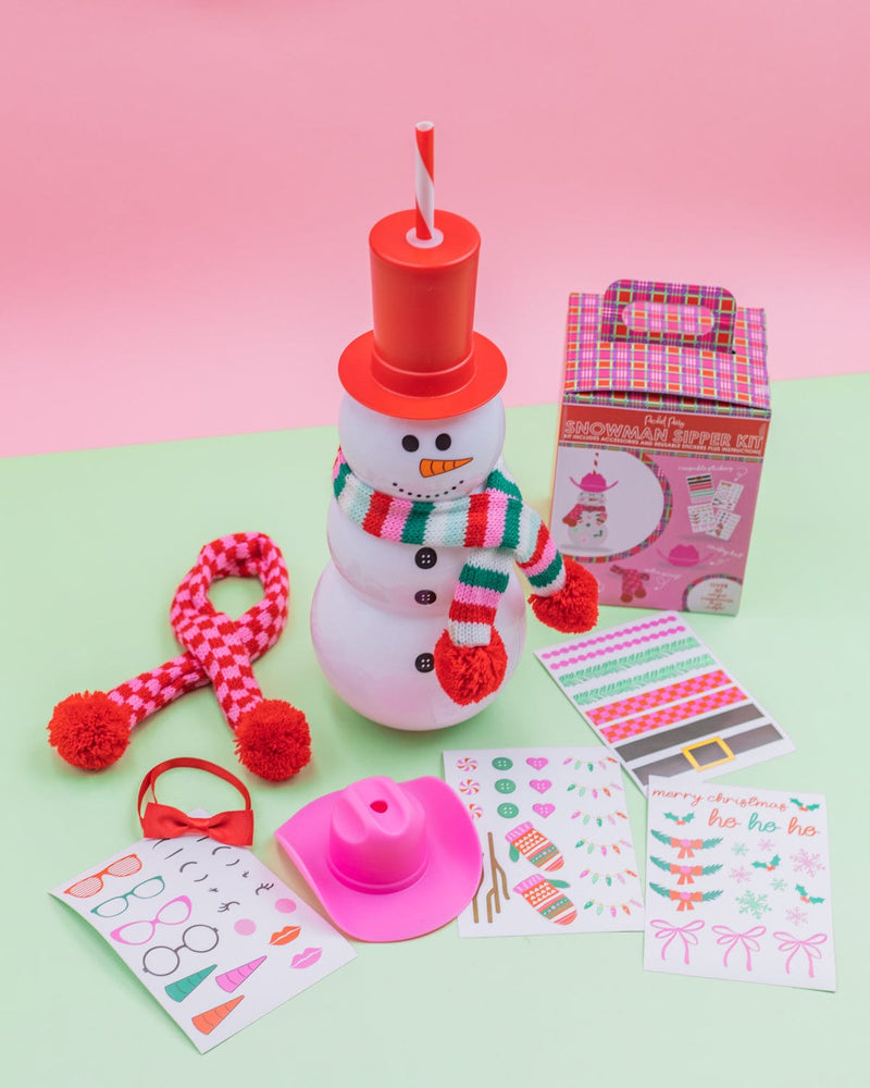 Packed Party Snowman Sipper Accessory Bundle