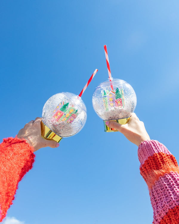 Packed Party Village Snow Globe Sipper