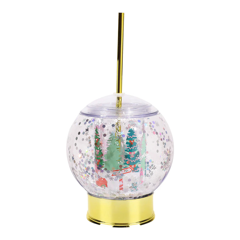Packed Party Let It Snow Globe Sipper Novelty Cup