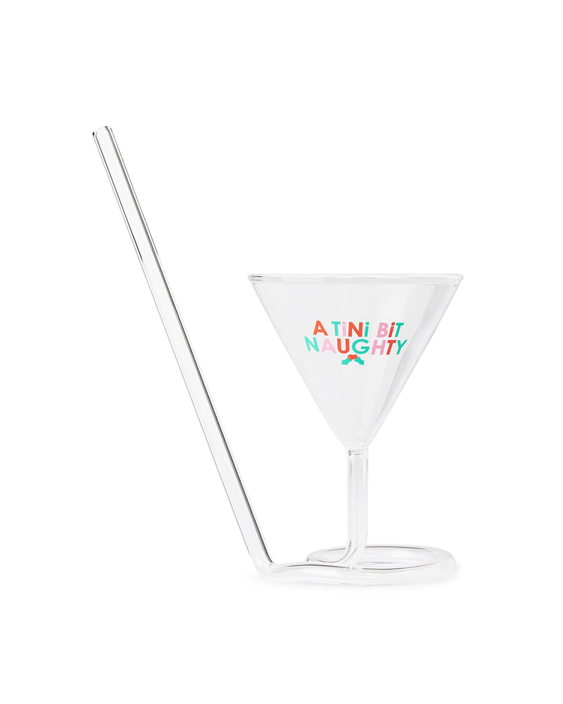 Packed Party Tini Bit Naughty Martini Glass Sipper