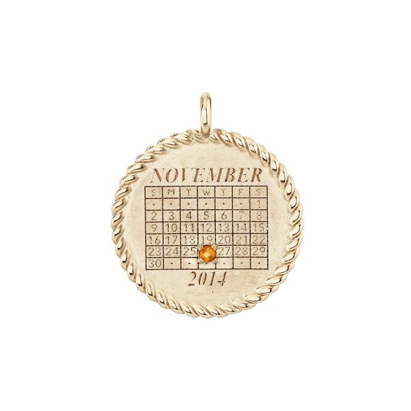 Personalize It Ariel Gordon Jewelry Imperial Calendar Pendant