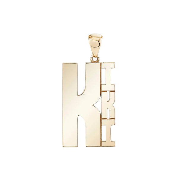 Personalize It Ariel Gordon Jewelry Lucky Strike Name Pendant (1 Large Letter And Up To 5 Small Letters)