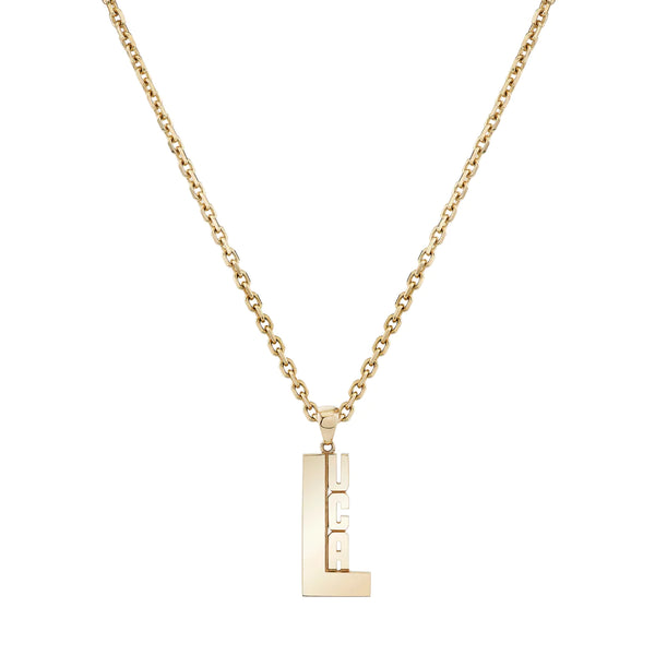 Personalize It Ariel Gordon Jewelry Lucky Strike Name Pendant (1 Large Letter And Up To 5 Small Letters) With 2Mm Diamond Cut Cable