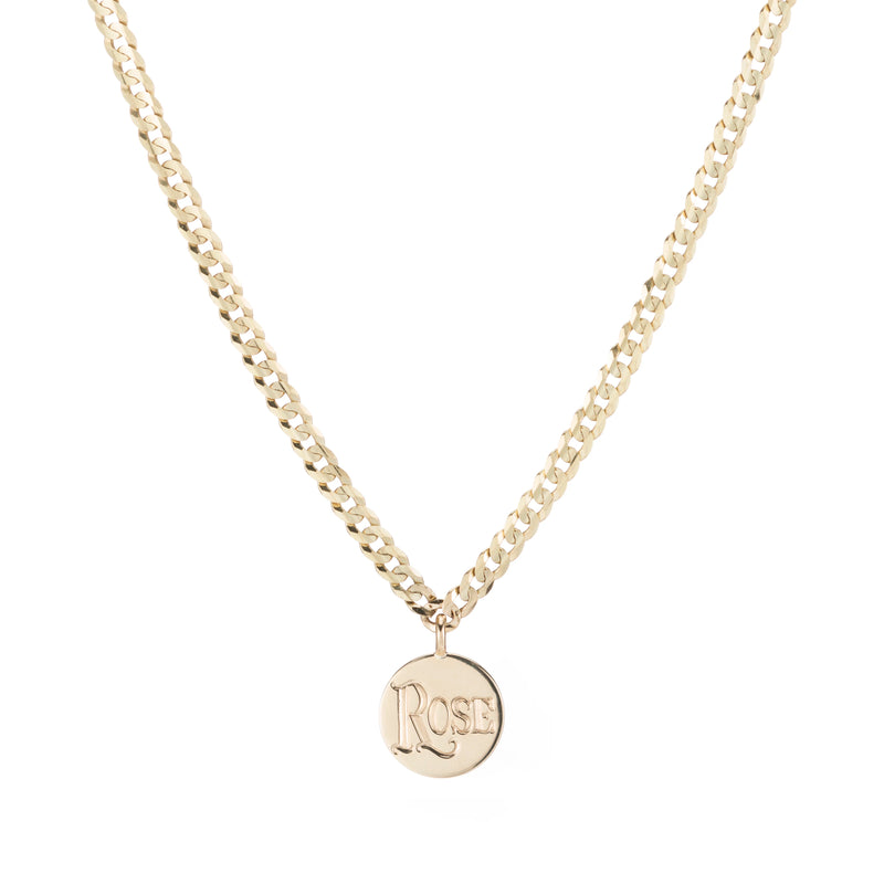 Personalize It Ariel Gordon Jewelry Medallion Signet Necklace (Up To 6 Letters On Each Disc)