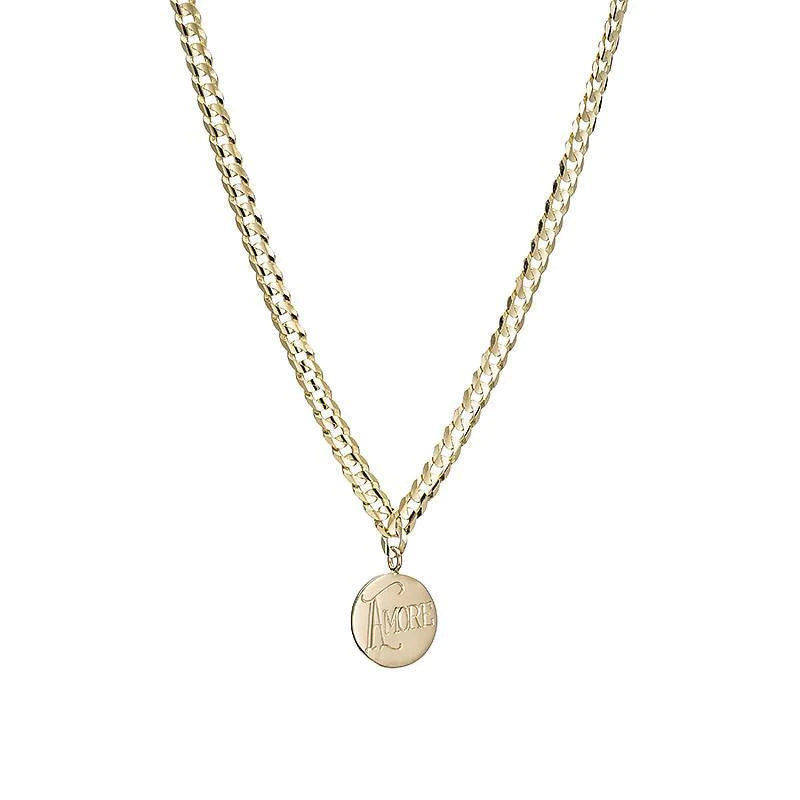 Personalize It Ariel Gordon Jewelry Medallion Signet Necklace (Up To 6 Letters On Each Disc)