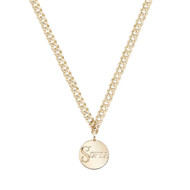 Personalize It Ariel Gordon Jewelry Medallion Signet Necklace (Up To 6 Letters On Each Disc)