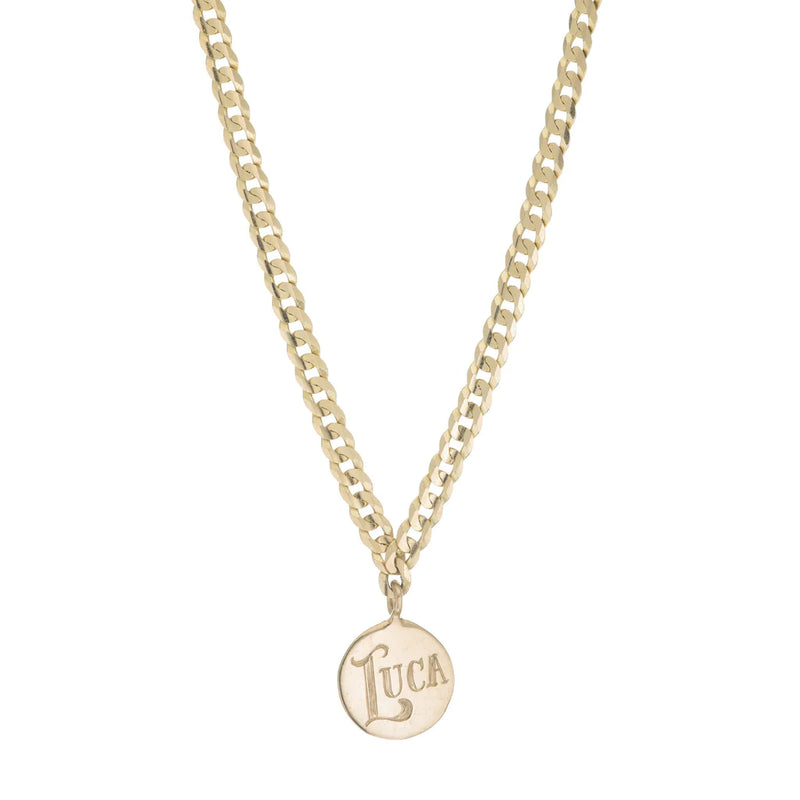 Personalize It Ariel Gordon Jewelry Medallion Signet Necklace (Up To 6 Letters On Each Disc)