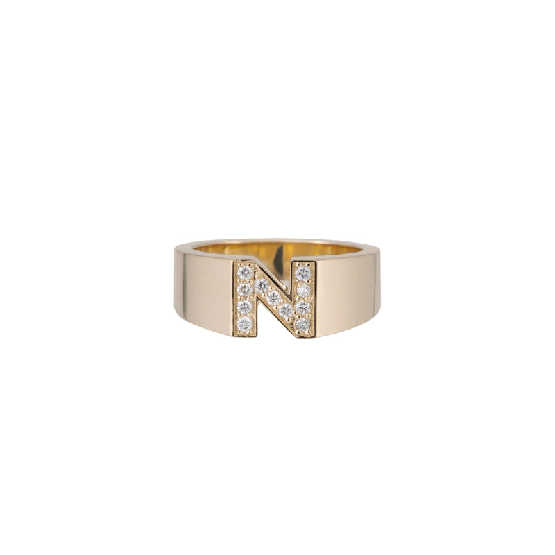 Personalize It Ariel Gordon Jewelry Pave Letter Ring