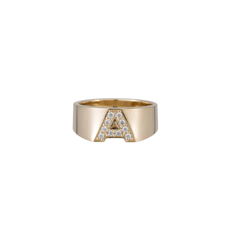 Personalize It Ariel Gordon Jewelry Pave Letter Ring