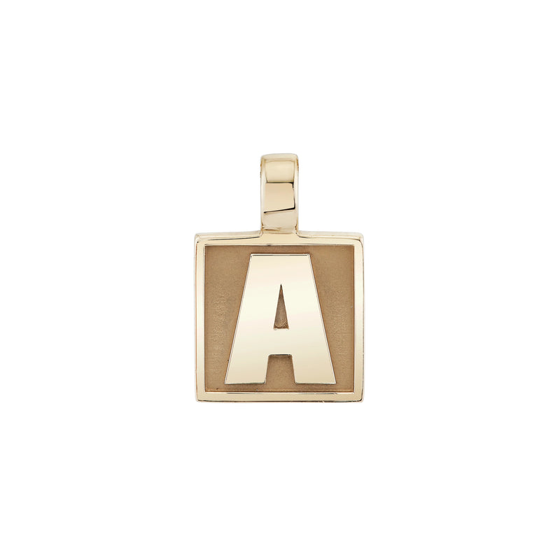 Personalize It Ariel Gordon Jewelry Varsity Initial Pendant With 1Mm Singapore Foxtail Chain 20"