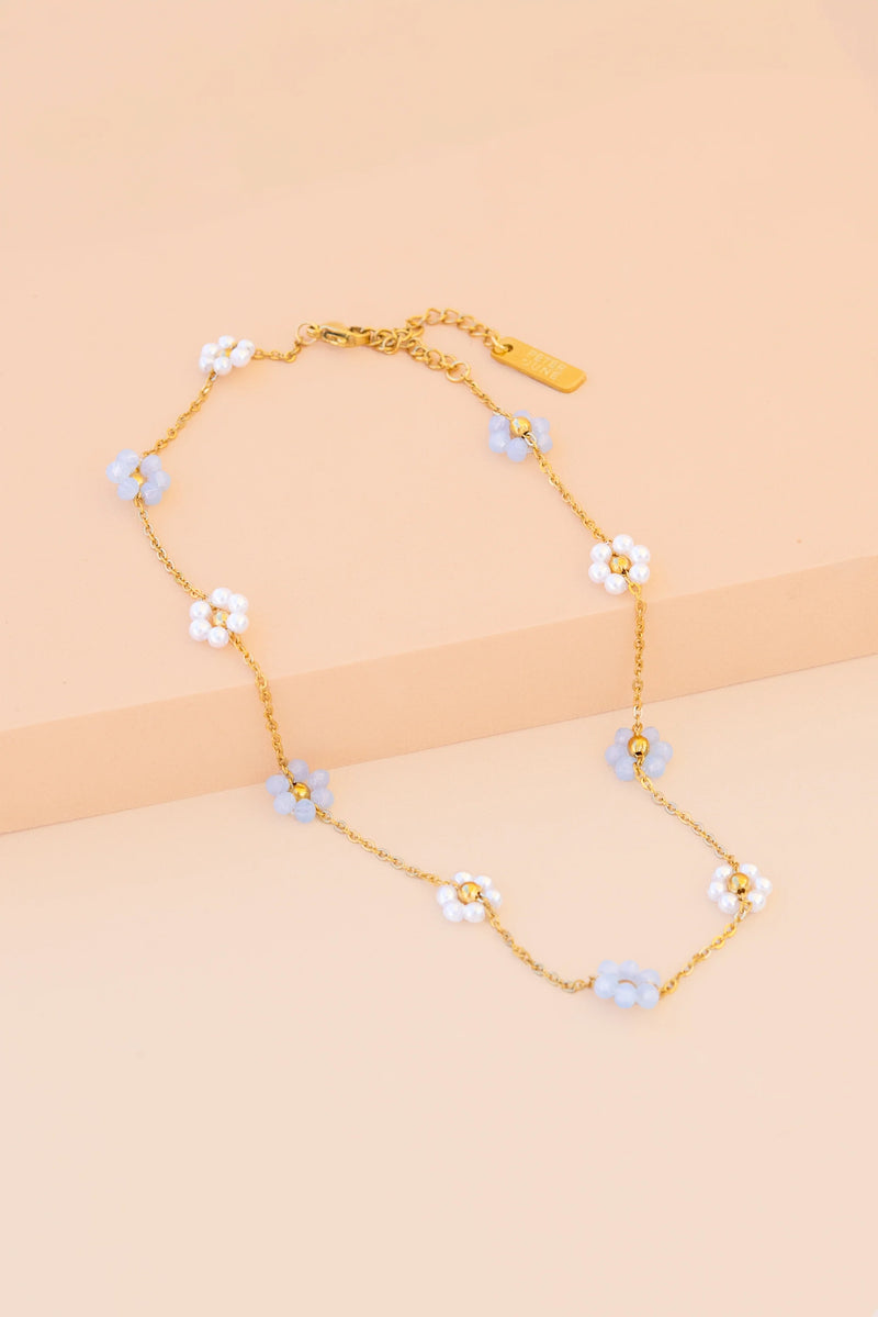 Peter and June Sabrina Necklace Sky