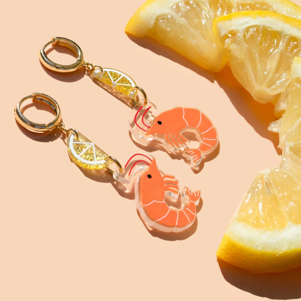 Peter and June Shrimp Cocktail Earrings