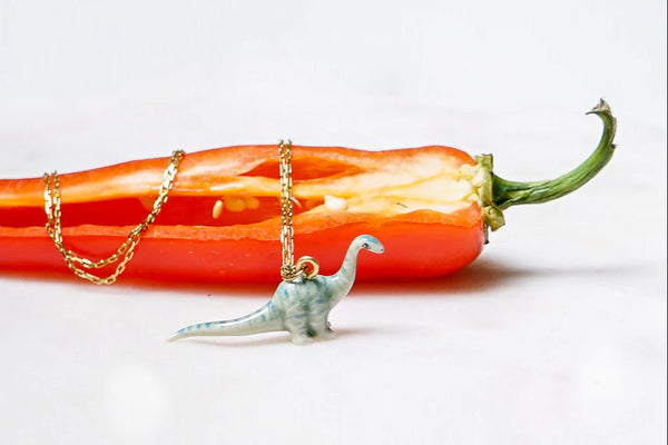 Peter and June Tiny Animal Kingdom Necklace Prehistoric Dino
