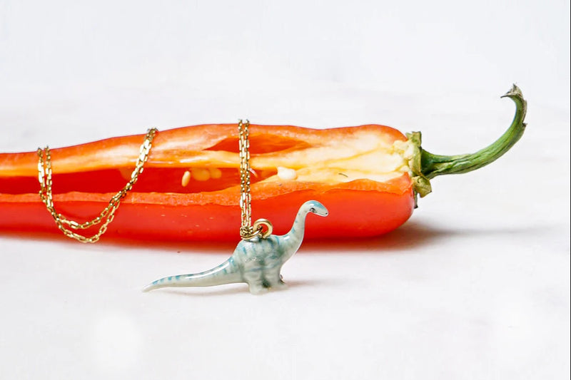 Peter and June Tiny Animal Kingdom Necklace Prehistoric Dino