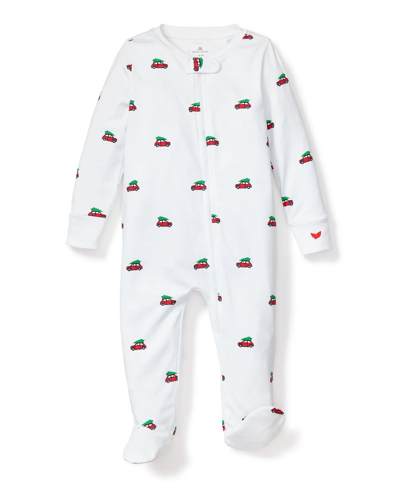 Petite Plume Baby's Pima Snug Fit Romper in Holiday Journey