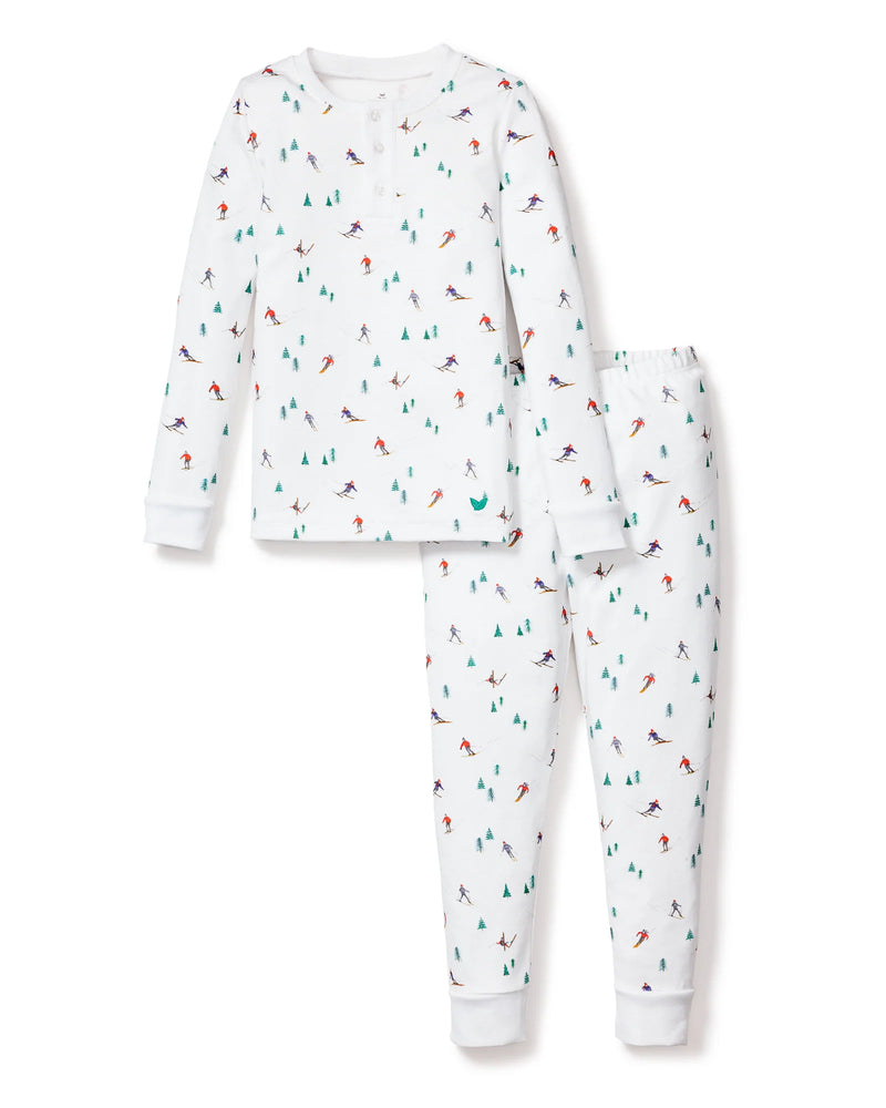 Petite Plume Kid's Pima Snug Fit Pajama Set in Apres Ski