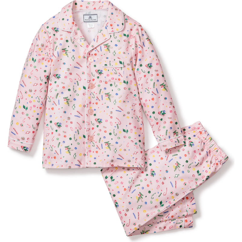 Petite Plume Kid's Twill Pajama Set in Vintage Sweets